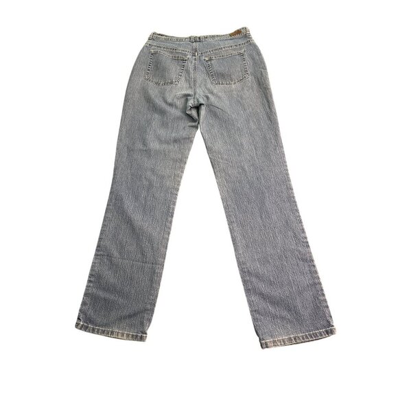 Gloria Vanderbilt Womens Size 6 Light Wash Straight Leg Denim Jeans With Embroid - Picture 6 of 7